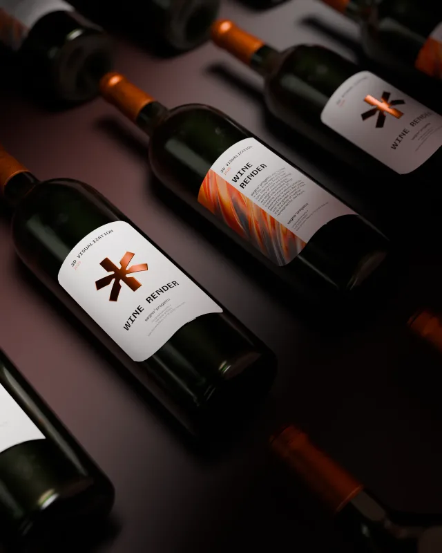 Bottiglie di vino con l’etichetta di SegnoProgetto